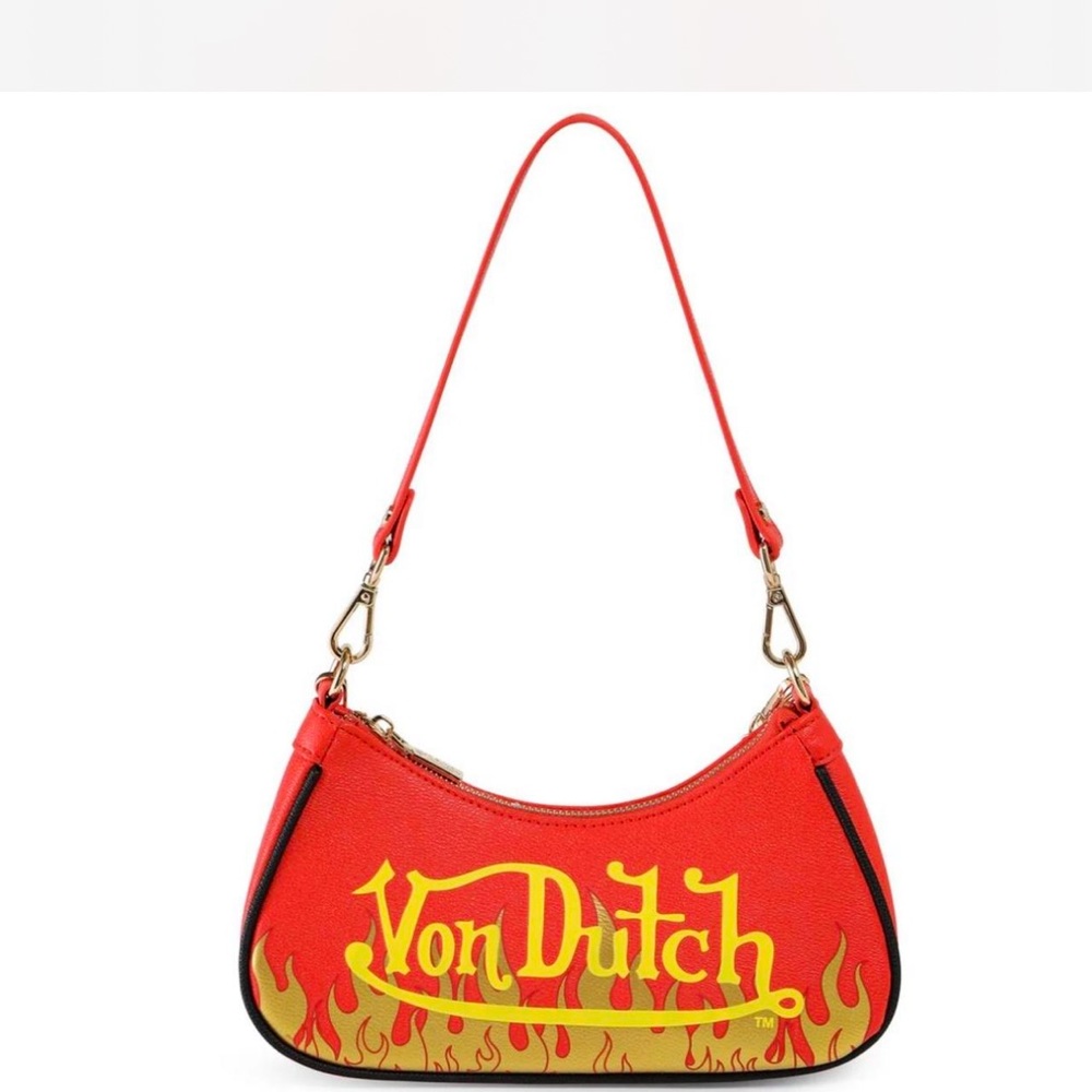 Von Dutch Fiery Red Shoulder Bag
